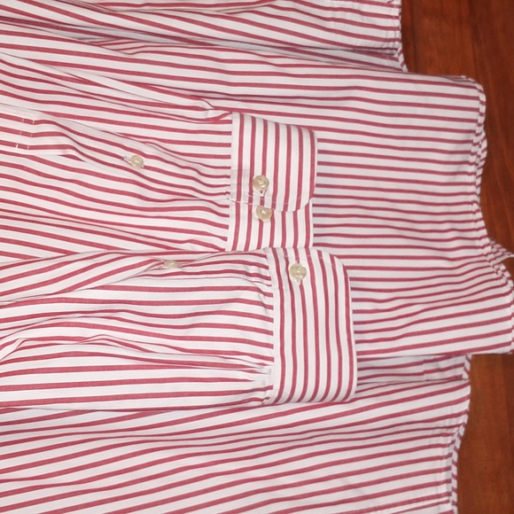 Brooks Brothers men's size L cotton button up shirt w front pocket logo - Picture 8 of 9